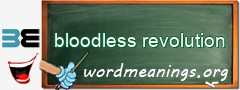 WordMeaning blackboard for bloodless revolution